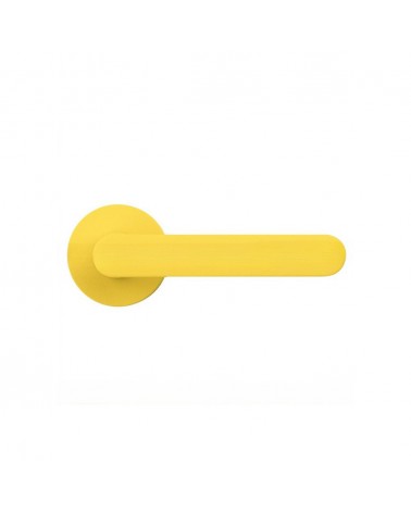 Puxador de porta na cor Amarelo Limão - Moon One Ronde - puxador design