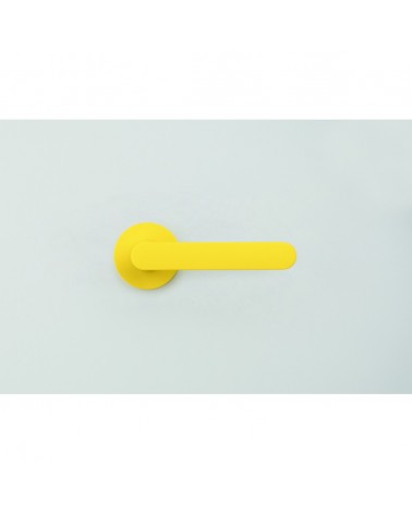 Puxador de porta na cor Amarelo Limão - Moon One Ronde - puxador design