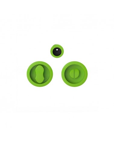 Puxador para porta de correr com bloqueio cor Verde Limão Moon One puxador design