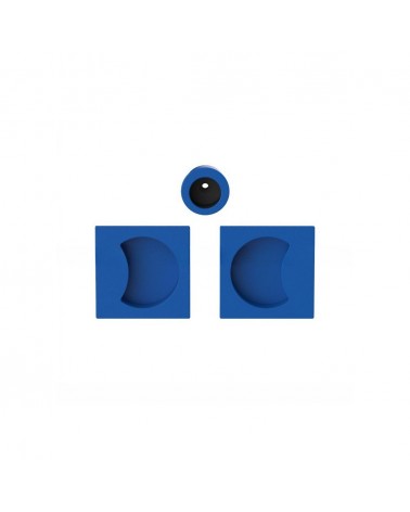 Puxador para porta de correr cor azul capri Colombo Design Moon One puxador design