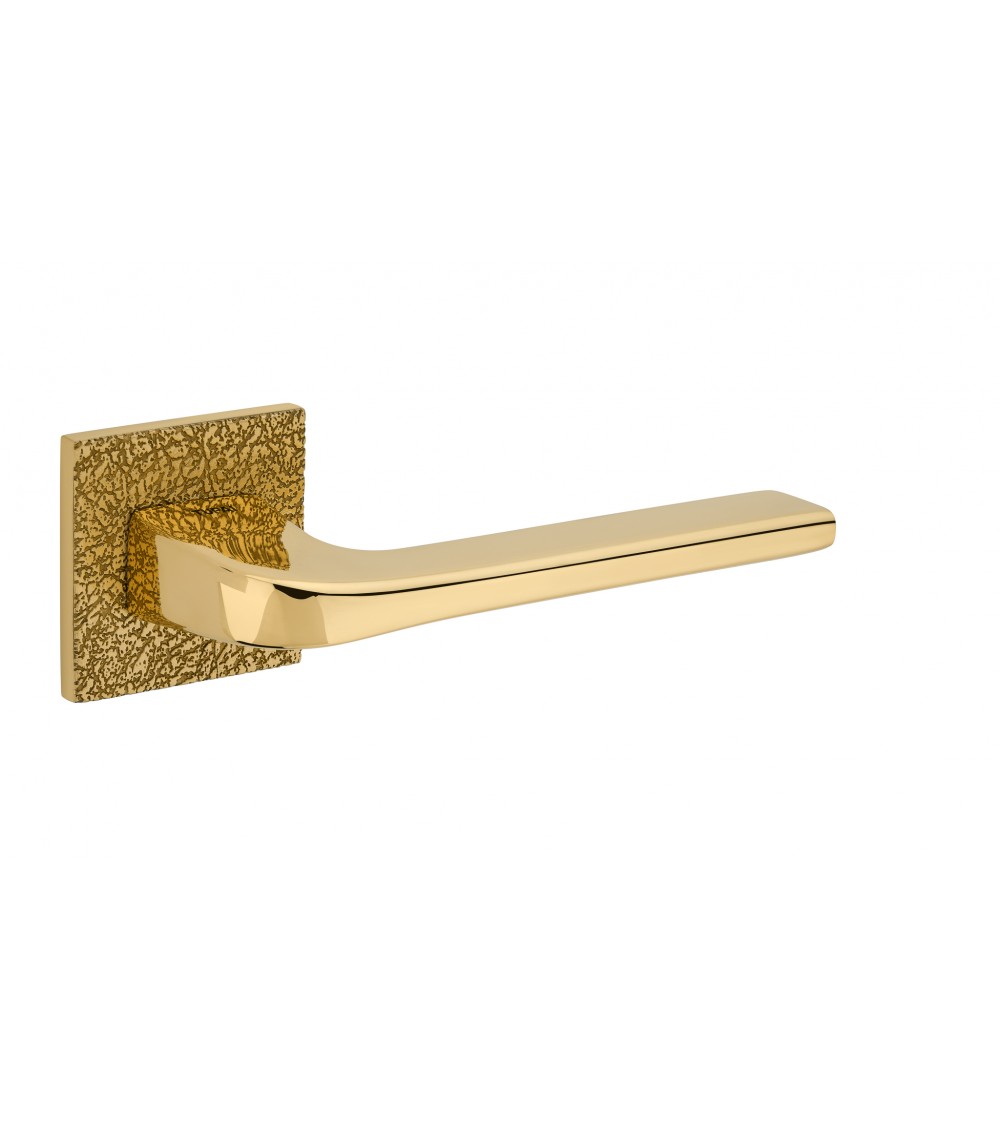 Puxador de porta estilo texturado TUPAI 4007-T3 puxador design cor ouro polido