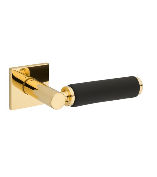 Puxador de porta contemporâneo em couro TUPAI 4200/202 quadrado - puxador design