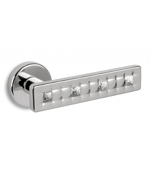 Puxador de porta cromado acetinado Ento Mabelle puxador design