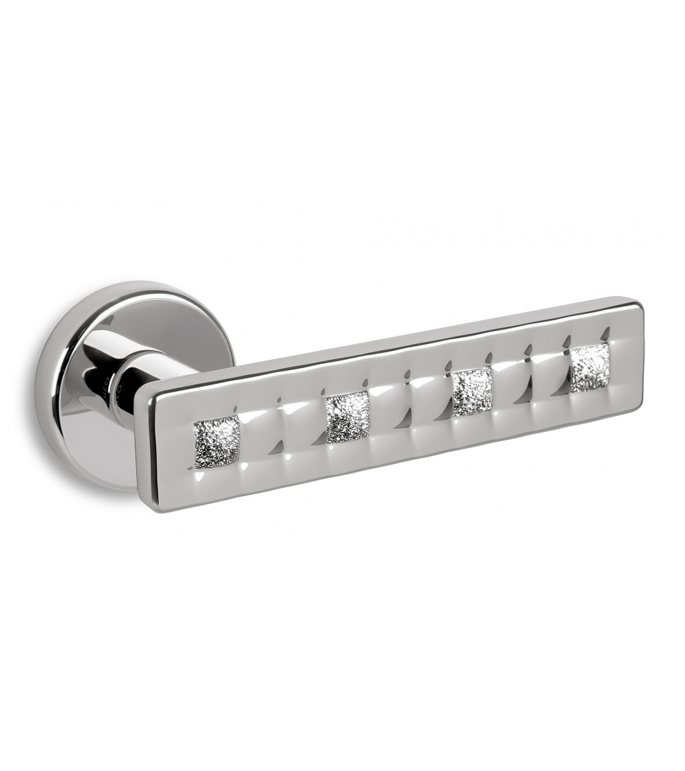 Puxador de porta cromado acetinado Ento Mabelle puxador design