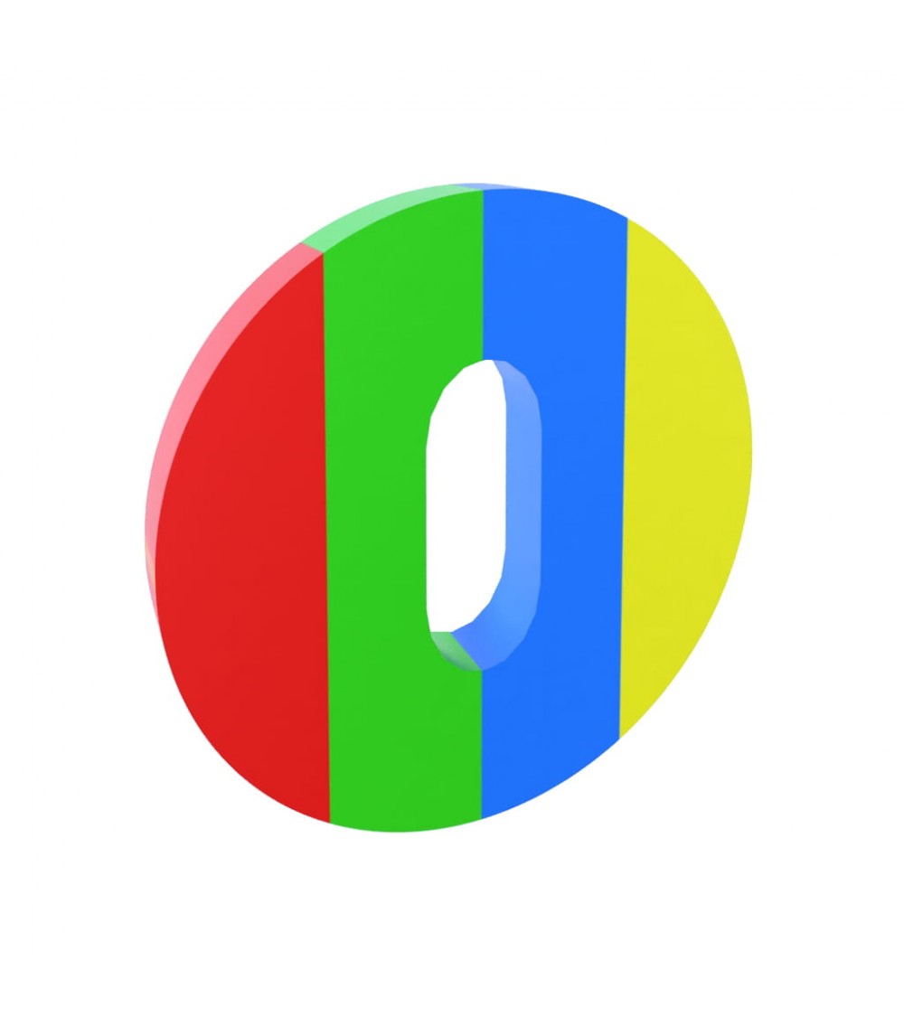 Escudo de chave de quarto redondo Line para pintar - puxador design