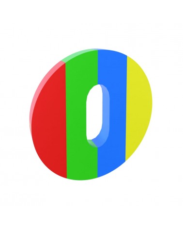 Escudo de chave de quarto redondo Line para pintar - puxador design