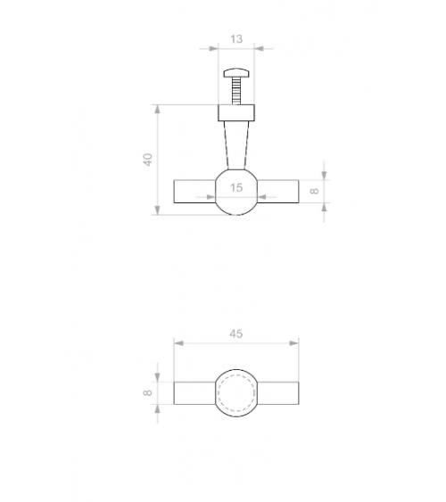 Botão de móvel Btch - puxador design