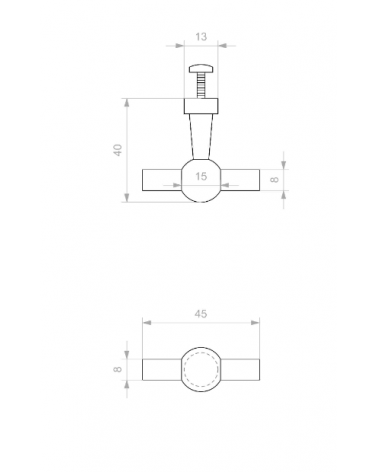 Botão de móvel Btch - puxador design