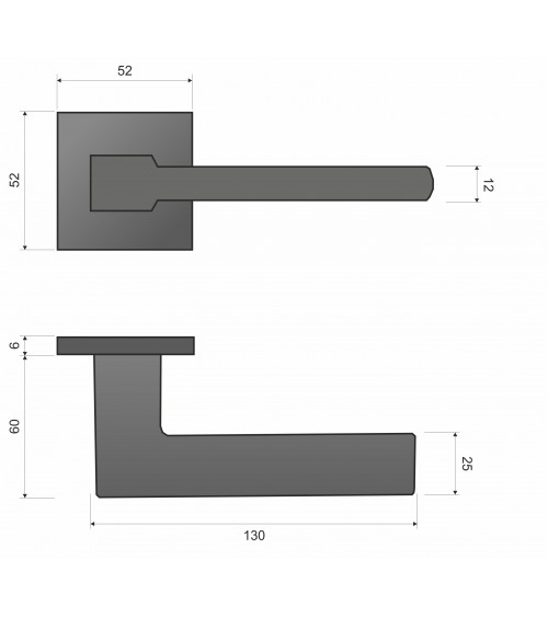 Puxador de porta branco Shark
