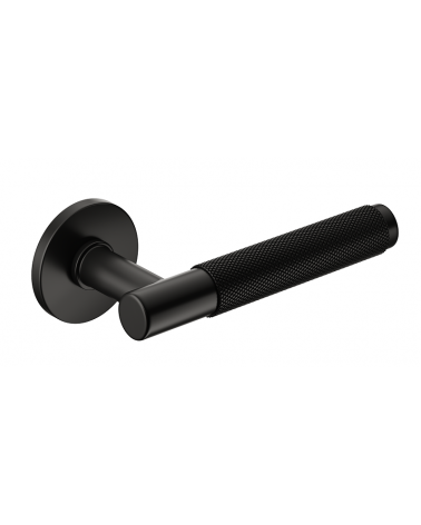Puxador de porta preto Time Slim puxador design vista inclinada