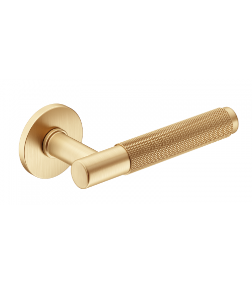 Puxador de porta dourado acetinado Time Slim puxador design