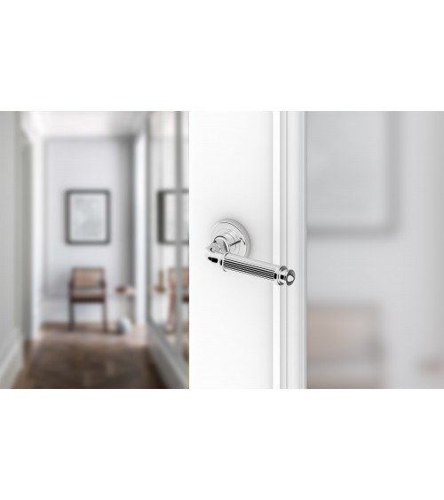Puxador de porta cromado polido ARIA Slim design