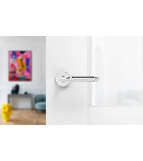 Puxador de porta cromado polido ARIA Slim design