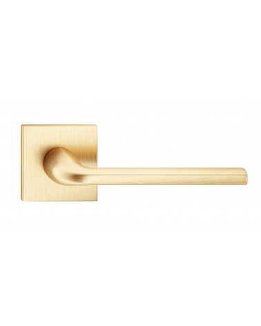 Puxador de porta dourado mate Scandi slim puxador design vista de frente