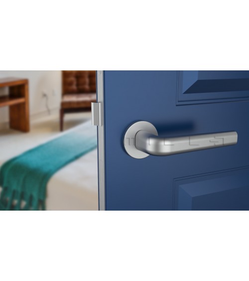 Puxador de porta cromado acetinado INULLA puxador design