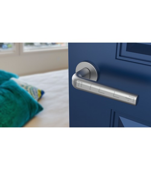 Puxador de porta cromado acetinado INULLA puxador design
