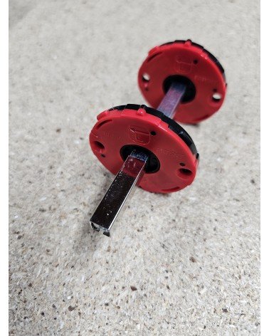 Kit de montagem puxadores Moon para fechadura de espiga 7mm - puxador design