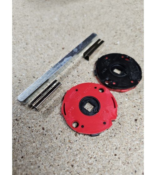Kit de montagem puxadores Moon para fechadura de espiga 7mm - puxador design