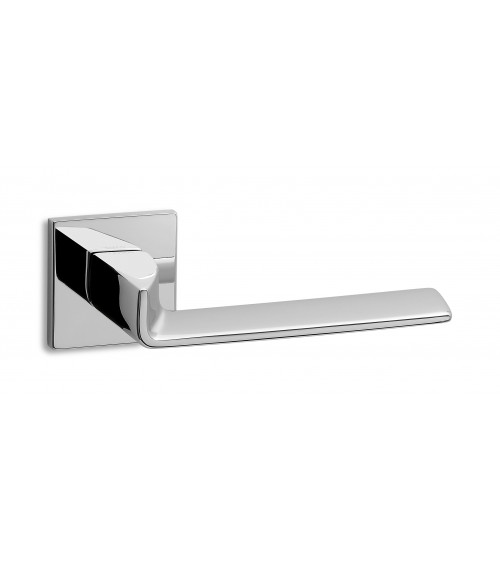 Puxador de porta Chrome Acetinado ENTO EDGE SQ - puxador design