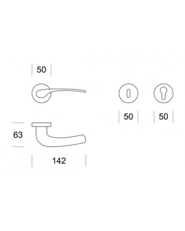Puxador de porta Ento Flap com legenda