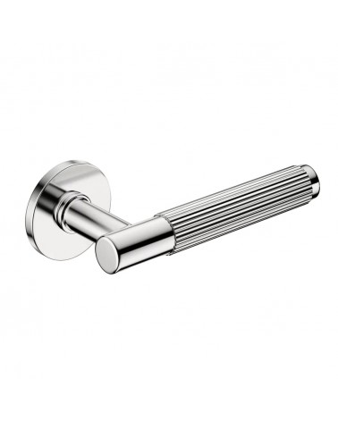 Puxadores de porta design texturados Time Linear Slim puxador design cor 1 vista inclinada