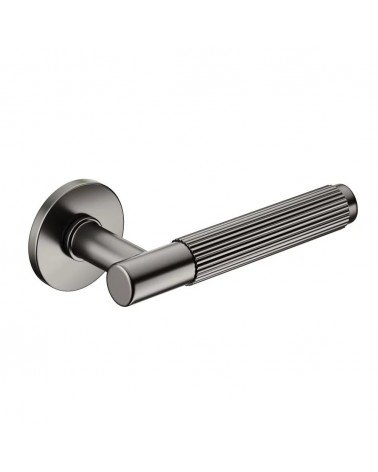 Puxadores de porta antracite Time Linear Slim design cor 4 vista inclinada