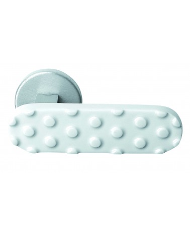 Puxador de porta cruzeta em porcelana branca Merigous - puxador design