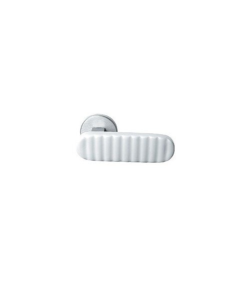 Puxador de porta em porcelana branca Merigous Delo Lido Cannelé - puxador design
