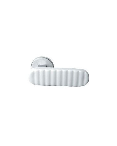 Puxador de porta em porcelana branca Merigous Delo Lido Cannelé - puxador design