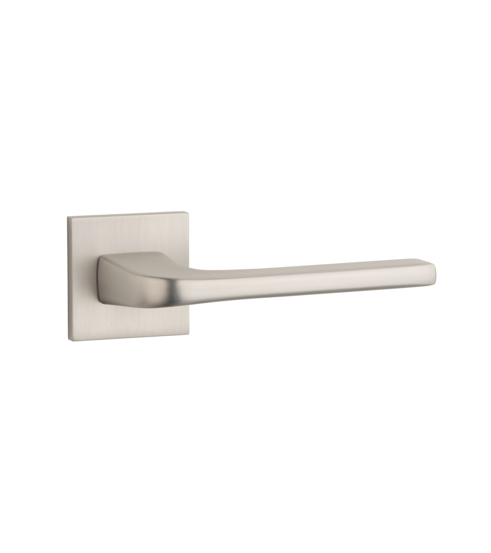 Puxador de porta em níquel acetinado NAKA design