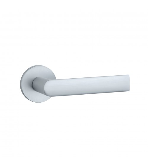 Puxador de porta cromado acetinado REWA design