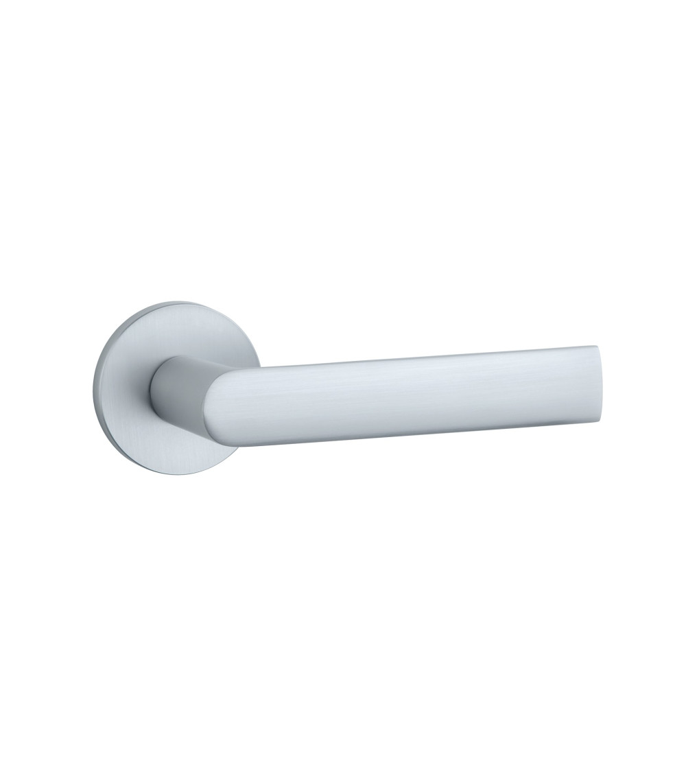 Puxador de porta cromado acetinado REWA design