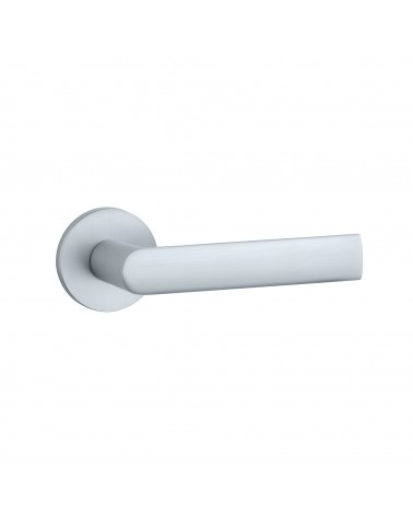 Puxador de porta cromado acetinado REWA design