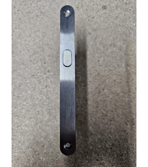 Fechadura para portas de correr - cor cromado mate - puxador design