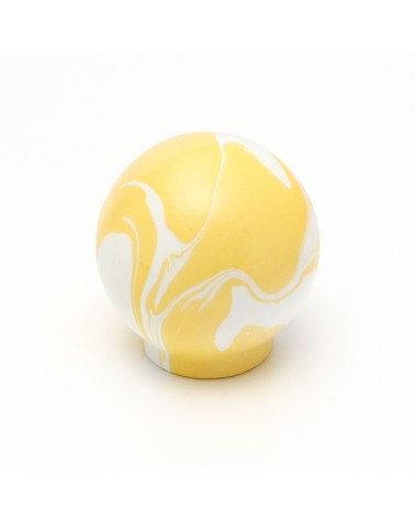 Puxador de móvel em madeira de faia amarelo design