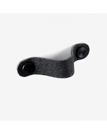 Puxador de móvel preto em couro de abacaxi - puxador design