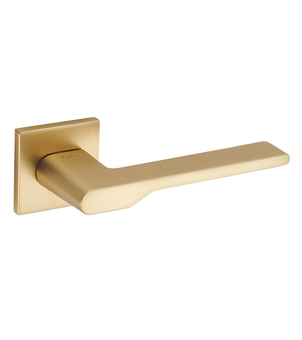 Puxador de porta Ouro Acetinado Line TORO quadrado - puxador design