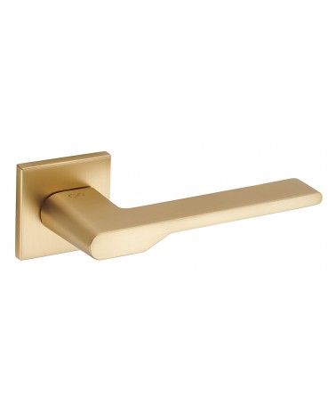 Puxador de porta Ouro Acetinado Line TORO quadrado - puxador design