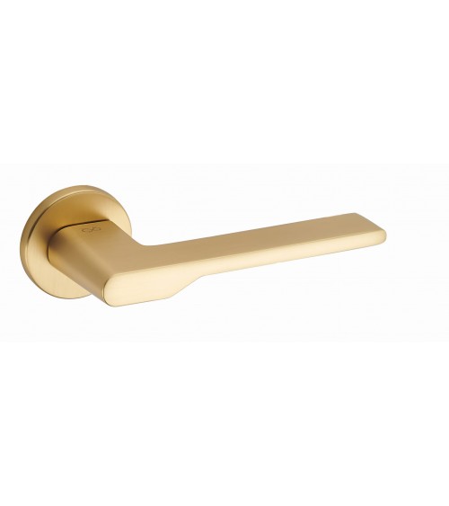 Puxador de porta Ouro Acetinado Line TORO Redondo - puxador design