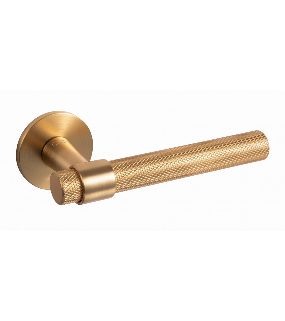 Puxador de porta Ouro Acetinado Line GHOST Redondo - puxador design