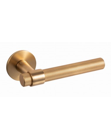 Puxador de porta Ouro Acetinado Line GHOST Redondo - puxador design