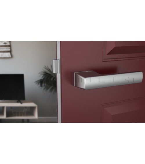 Puxador de porta cromado acetinado BRISA puxador design