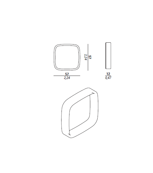 Puxador para porta de vidro deslizante moderna Cham puxador design