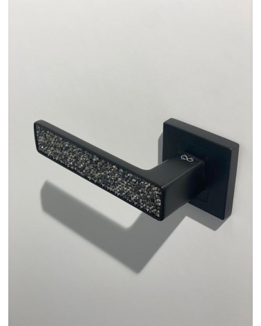 Puxador de porta tendência GLAMOUR ferragens design vista de cima inclinada