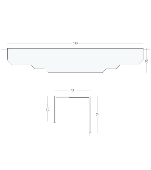 Puxador de móvel em latão KARLA LACK design