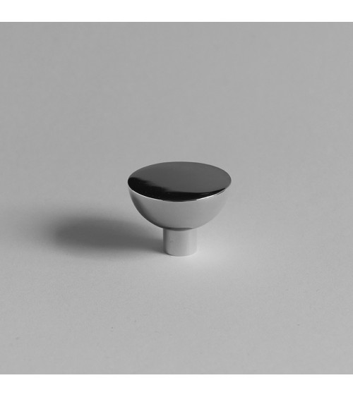 Botão de móvel cromado polido LUNA M design