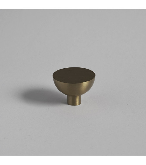 Botão de móvel dourado mate LUNA M design
