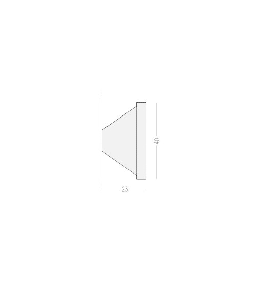 Cabide de Parede latão cone - puxador design