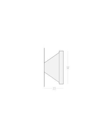 Cabide de Parede latão cone - puxador design
