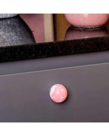 Botão de móvel em madeira de Faia Rosa - puxador design